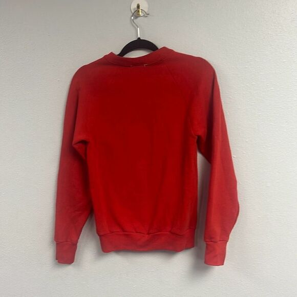 Vintage 80’s The Reiss Corporation Women’s Red Penguin Graphic Sweatshirt Medium - Picture 9 of 9